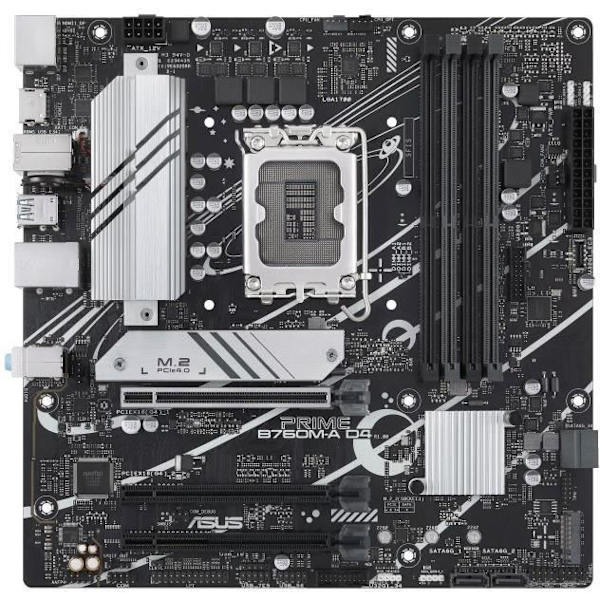 Moderkort - ASUS - PRIME B760M-A D4-CSM - LGA 1700 - DDR4 - 128 Go max