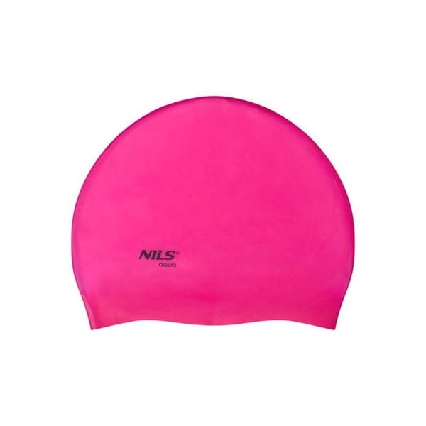 Badmössa i silikon - NILS AQUA - Rosa - 100% silikon - Hydrodynamisk form - Mycket hög hållbarhet pk01 rosa