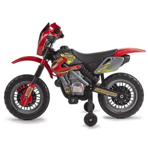 Motocross för barn - FEBER - Motor Cross 400F 6V Röd - Elektrisk - Från 3 år