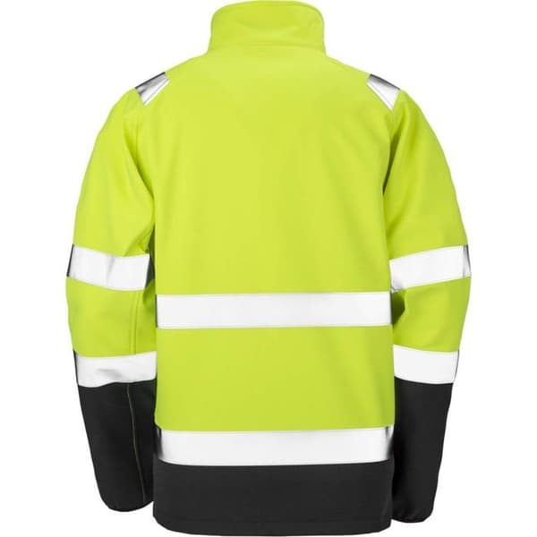 Hög synlighet Softshell-jacka Result HIGH VIZ - Fluorescerande Gul Fluorescerande gul XL