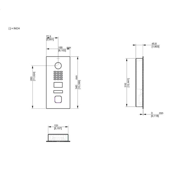 Intercom - videotelefon Ekey - D2101V