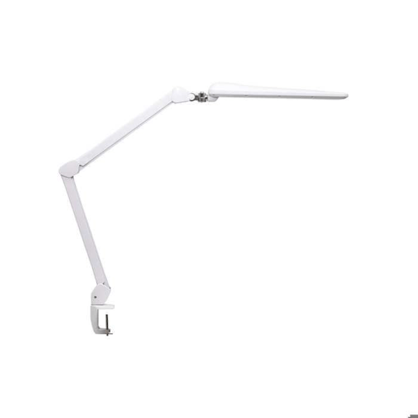 MAULcraft Skrivbordslampa LED - dimbar - bordsfäste - vit - metall - 1 styck - 98.5 x 8 x 52 cm - MAUL Vit