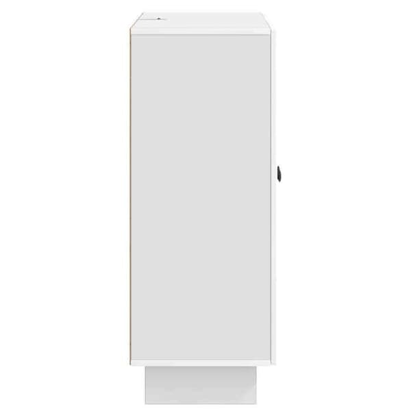 vidaXL Buffé Vit glänsande 66 x 34,5 x 90 cm Ingenjörsträ 893899