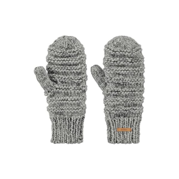 Muffar - Barts - Jasmin - 30% Ull - Fleecefoder - Handstickade gråmelerad Unik storlek