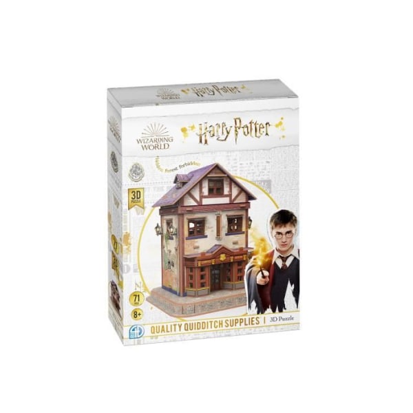 Harry Potter 3D-pussel The Quidditch Accessories Shop - CubicFun - 71 bitar - från 8 år och uppåt