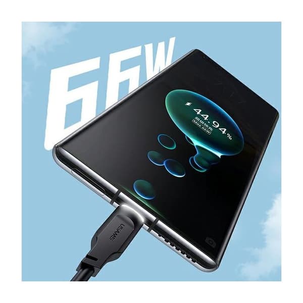 USB-C-kabel USAMS 1,2 m Snabbladdning Grön