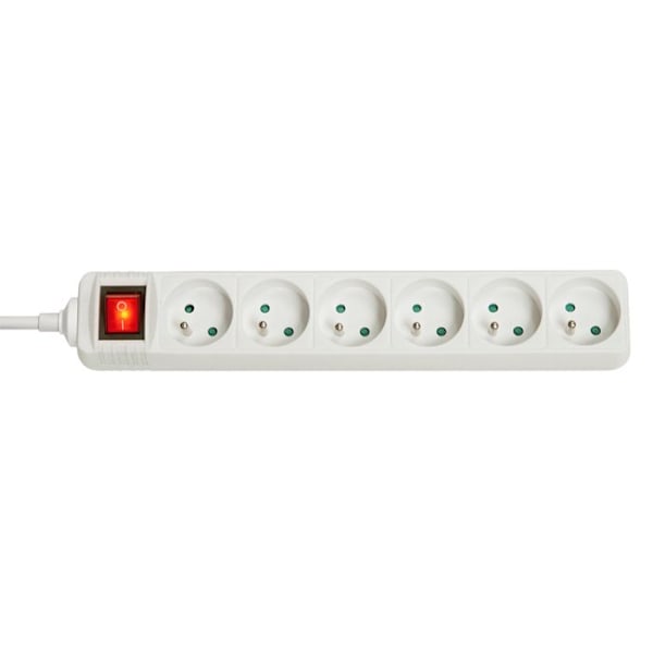 LINDY AC strömbrytare 230 V 3680 Watt utgångskontakter: 6 1,4 m Frankrike vit