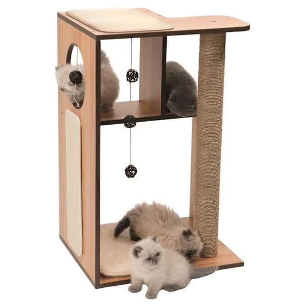 VESPER Kattträd Box L - Natur Trä