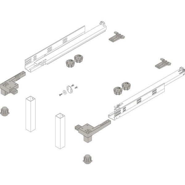 Blum - 5993665 - Space Step Grundanslutning för Tandembox | Legrabox | Movento | Tandem 460 mm