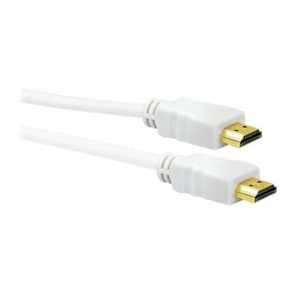 Schwaiger HDMI med Ethernet-kabel HDMI (M) till HDMI (M) 3 m vit