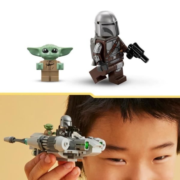 LEGO® Star Wars The Mandalorians N-1 Fighter Microfighter 75363, The Book of Boba Fett Toy with Baby Yoda Minifigure