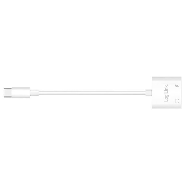 LogiLink UA0433 UA0433 USB-C® ljudadapter vit