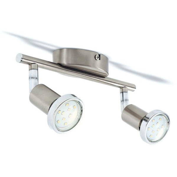 LED-taklampa - B.K.LICHT - Mika 2 - Justerbar & vridbar - Varmvit 3 000K - 2x250 Lumen