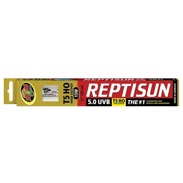 Zoo Med Reptisun 5.0 T5 UVB-lampa för reptiler 15 W - 690164
