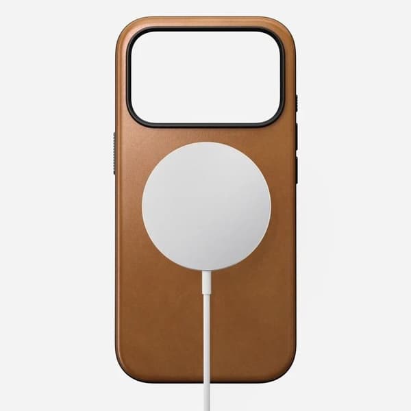 Coque - NOMAD - iPhone 17 Pro - Full grain läder - Robust skydd - MagSafe-kompatibilitet Ljusbeige