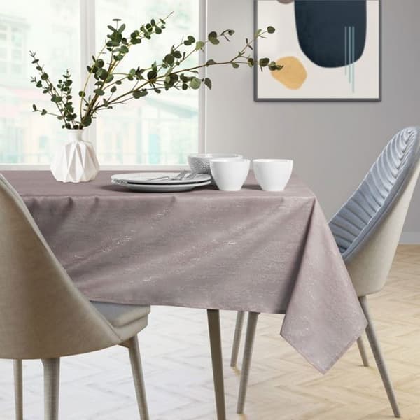 Bordduk - Vesta - Rektangulär 140x180 cm - Fläckavvisande - 100% polyester rosé puder