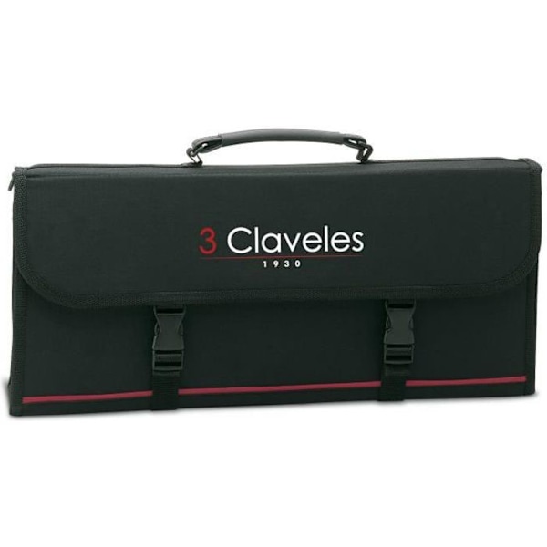 Fodral - 3 CLAVELES - för 17 knivar - förstärkt och styv nylon