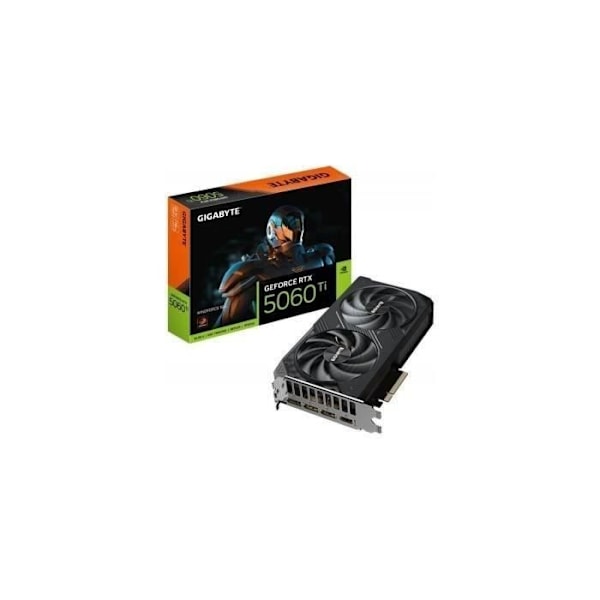 GIGABYTE - Grafikkort - RTX 5060TI WF2-16GD Svart