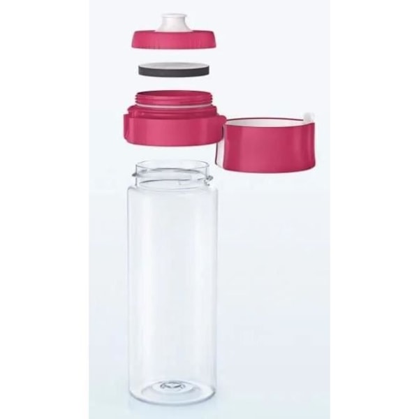BRITA rosa transparent filterflaska - 1 MicroDisc-filter ingår rosa