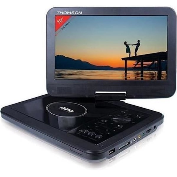 DVD-spelare combo - THOMSON - THP370 - 10" roterande skärm - SD-kortläsare - USB-port