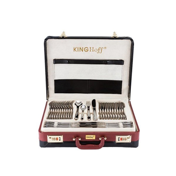 KINGHOFF BESTICK 72 ELEM. GLANS KH-3515 RESVÄSKA