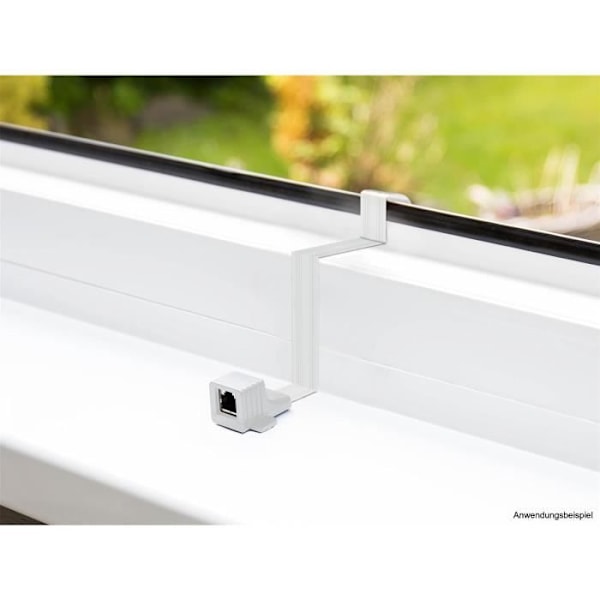 Ethernetkabel RJ45 - Ultrahinn - 25cm - Vit - Fönsterpassage - Anslutningskabel