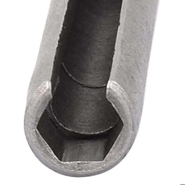 Nyckel med växel SOURCING MAP 1St 100mm Lång 8mm Spårsats för hexagon mutteradapter Skruvmejsel förlängning grå silver Grå