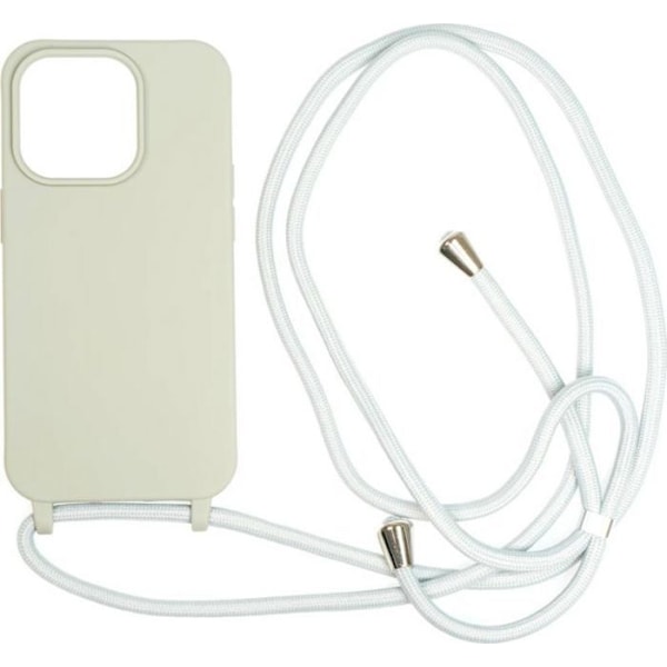 Smartphone Mobil ursprung - LYC-S-LGR-14PRO - Nyckelbandsfodral - Fodral med snodd, ljusgrå för iPhone 14 Pro