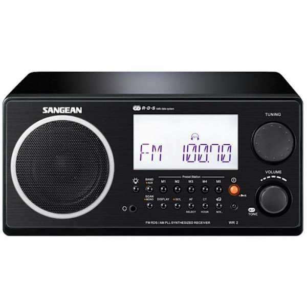 SANGEAN WR-2 Black High end digital radio