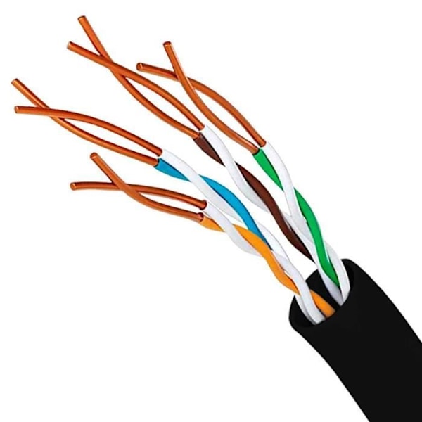 OCIODUAL Nanocable 10.20.0400-L30-BK 30cm Cat.6 Black RJ45 Ethernet-kabel för PC Bärbara datorer Routers Ethernet LAN-nätverkssladd