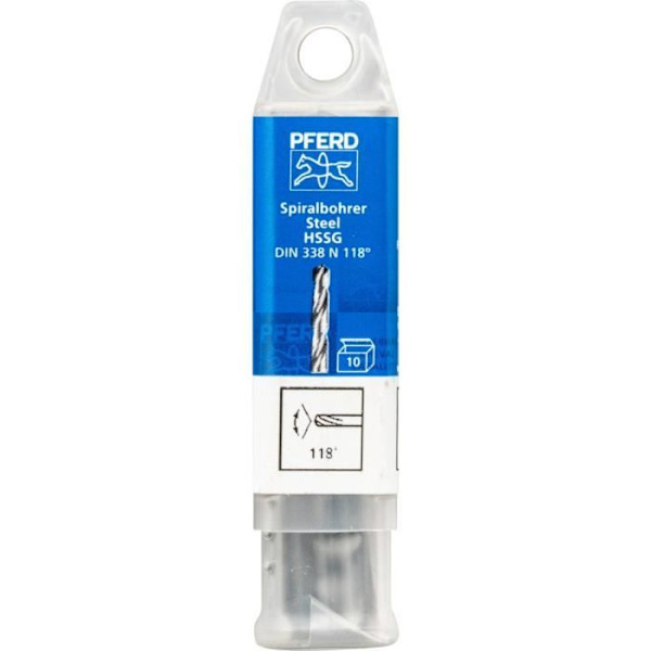 PFERD SPB DIN 338 HSSG N 3.0 STÅL 25203515 Stål Spiralborr Längd 61 mm 10 st.