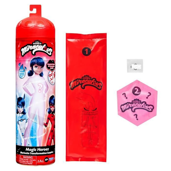 Miraculous Ladybug - Marinette Color Change Doll 26 cm - BANDAI Röd