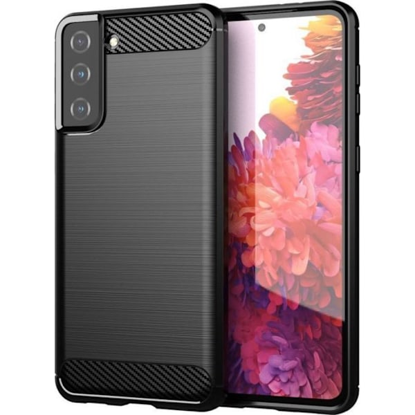 Smartphone Hurtel Carbon Case flexibel skal för Samsung Galaxy S21+ 5G (S21 Plus 5G) svart