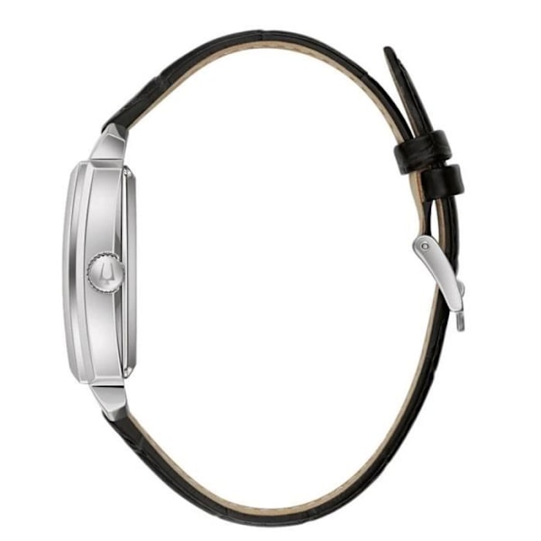Klocka - Bulova - 96A269 - Automatisk - Svart läder - Vattentät 3 bar Svart