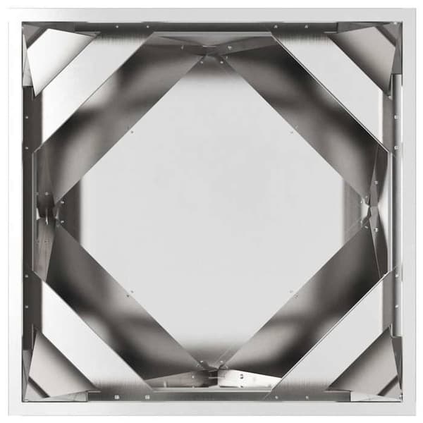 Cache behållare - skydd behållare Vidaxl Blomlåda Silver 50 x 50 x 50 cm Galvaniserat stål