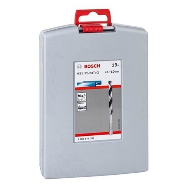 BOSCH Låda med 19 HSS PoinTeQ metallborrar - 2608577351