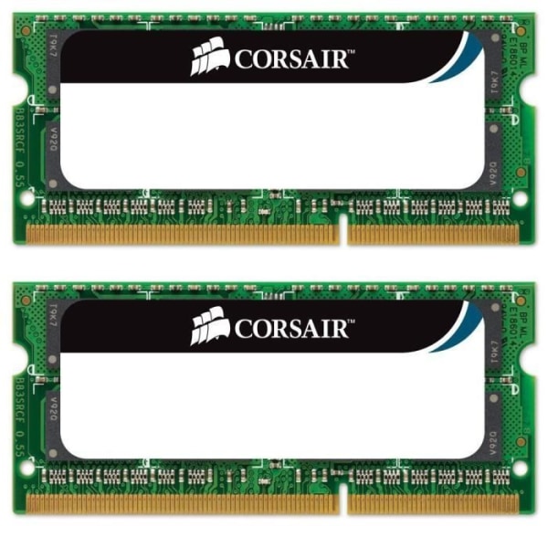 Corsair 16 GB (2 x 8 GB) DDR3 1333MHz SODIMM, 16 GB, 2 x 8 GB, DDR3, 1333 MHz, 204-stifts SO-DIMM