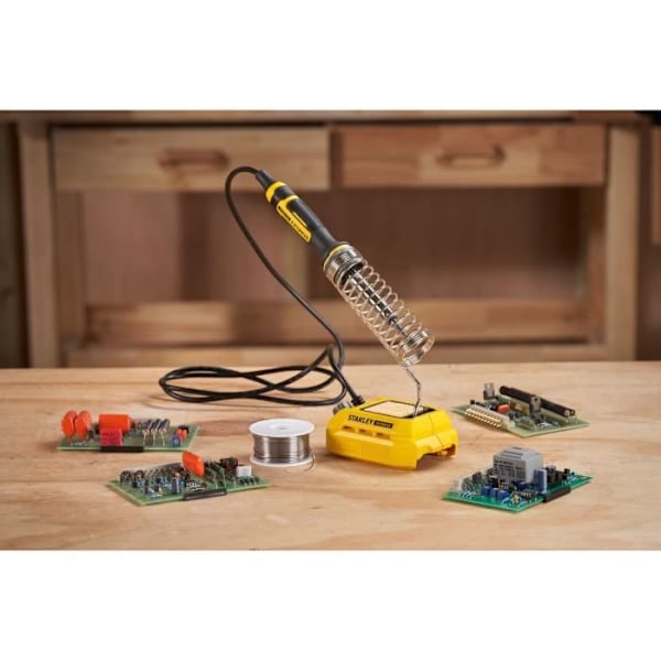 Trådlös lödpenna - Stanley Fatmax - SFMCE040B-XJ - 18V - 204°C till 484°C - Utan batteri Gul svart