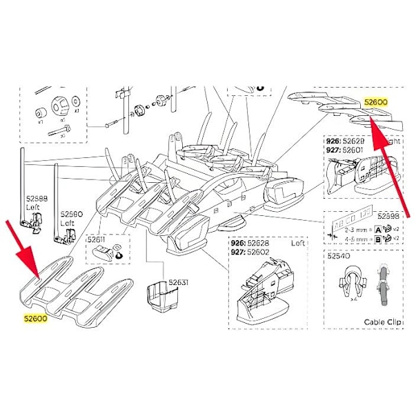 Thule hjulstöd för VeloCompact 924 och 927 3-cykelhållare