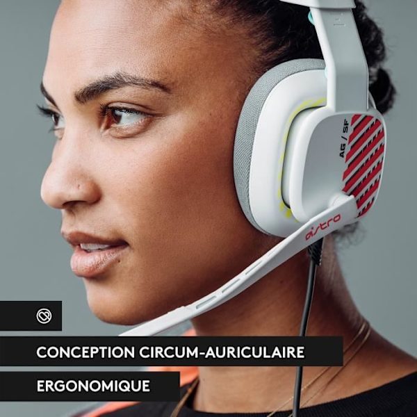 ASTRO A10 2nd Generation Wired Gaming Headset med Mic - Vit