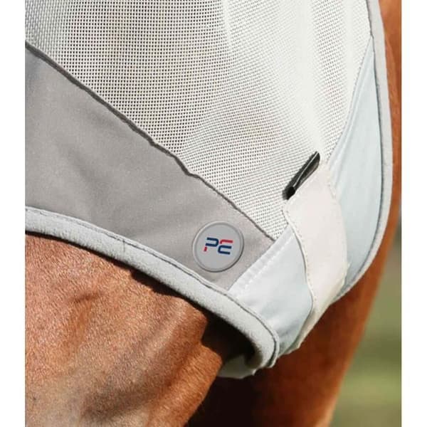 Premier Equine Buster Standard Plus Horse Flugmask - silver - L