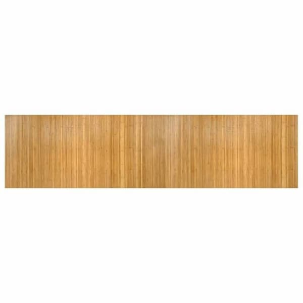 vidaXL Rektangulär matta naturlig 100x400 cm bambu 376817