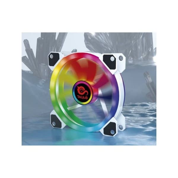 RGB-fläkt - Talius - Iris Spectrum - 12 cm - 36 cfm - Vit Vit