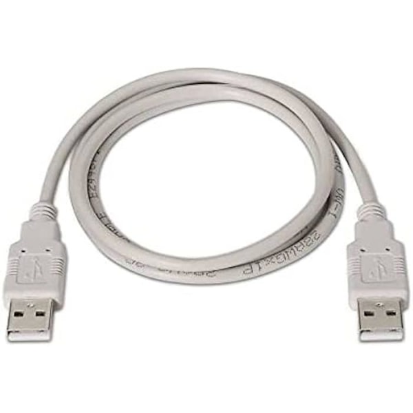 USB 2.0-kabel - AISENS - A101 - 1 m - Beige färg - Typ A hankontakt
