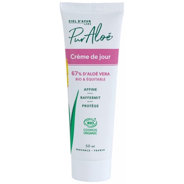 Fuktighetskräm för ansiktet - Pur Aloe - Aloe Vera 67% - 50ml - Vegan - Mogna hudtyper