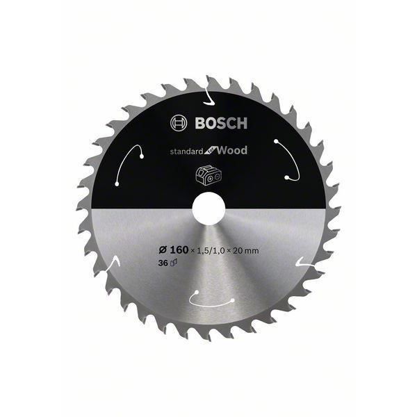 Bosch Cirkelsågblad Standard för trä för sladdlösa sågar 160x1,5-1x20, T36 - 2608837677