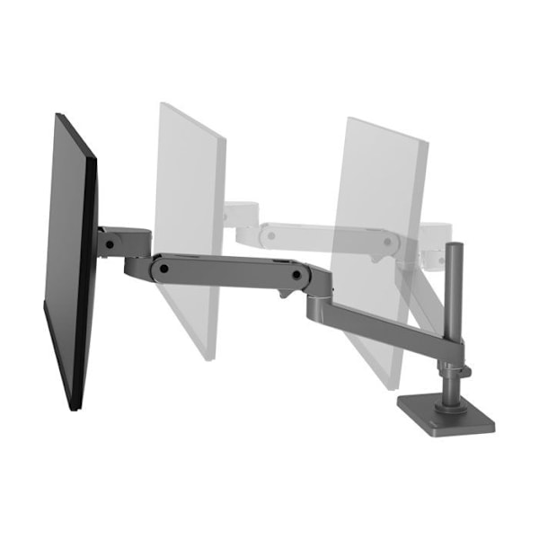 Stöd för LCD-skärm - ERGOTRON - LX Pro - Höjdjusterbar 25 tum - VESA 75/100mm kompatibel - Mörkgrå Mörkgrå