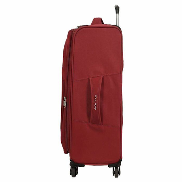 Roll road Royce Bagageset Röd 55/66/76 cm Mjuk polyester kombinationslås 196L 4 hjul Handbagage