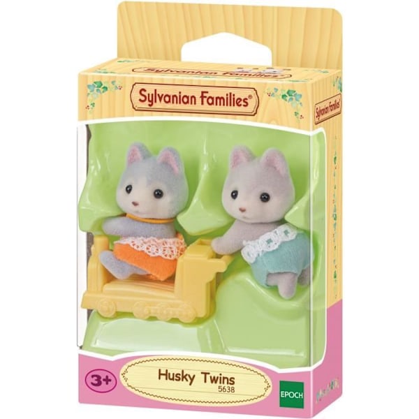 Miniuniversum - SYLVANIAN FAMILIES - The husky tvillingar - Orange - Blandat - 3 år+ Orange