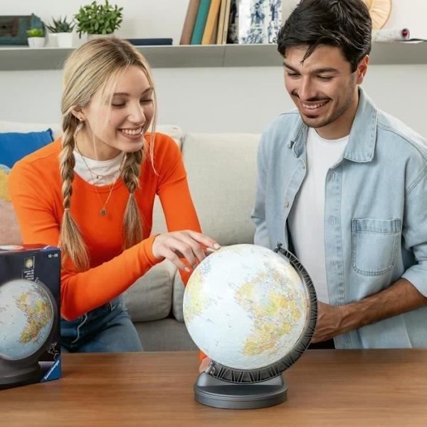 Pedagogiskt 3D-bollpussel - Luminous Earth Globe - Ravensburger - 540 bitar - Från 10 år Flerfärgad